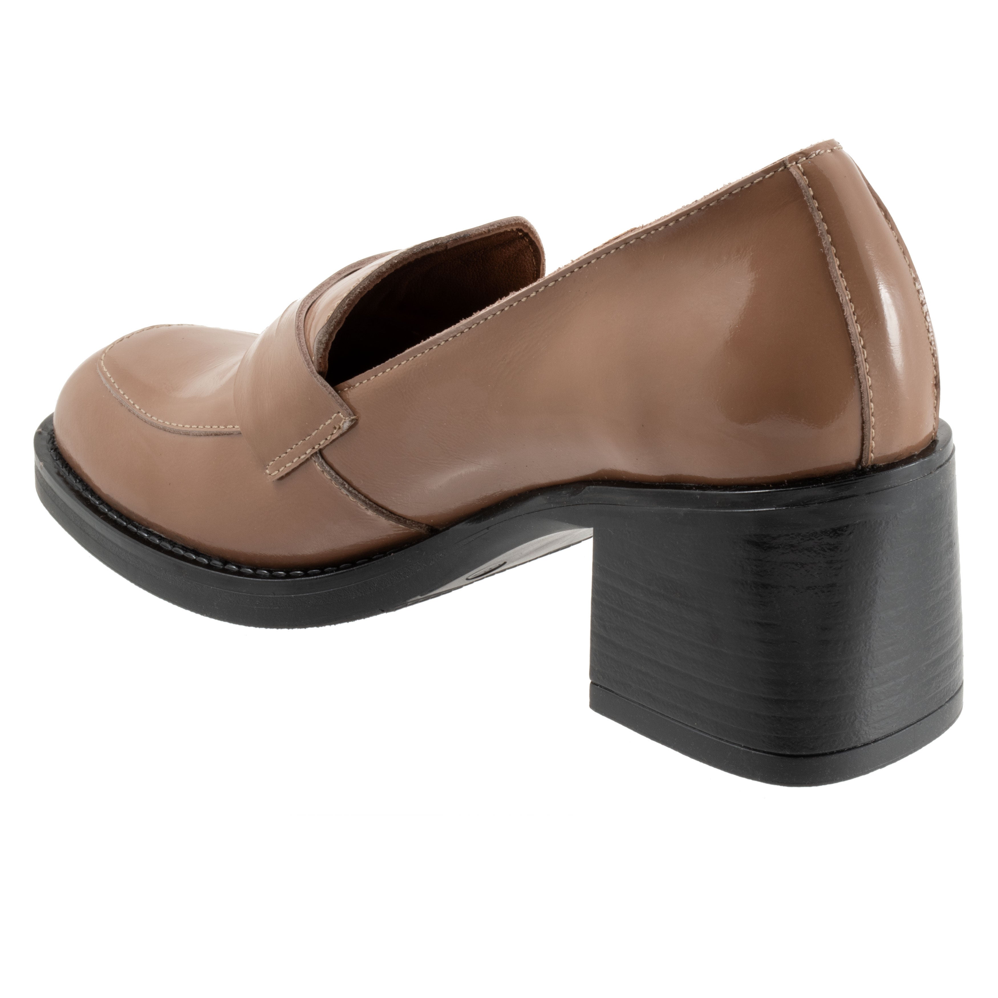 Ruth Leather Loafer, TAUPE PATENT, on-hover image number 1