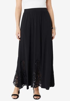 Ultrasmooth® Fabric Lace Maxi Skirt