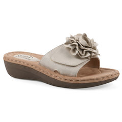 Casmyn Floral Mini Wedge Sandal