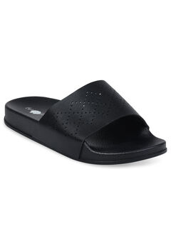 Embossed Pool Slide Sandal