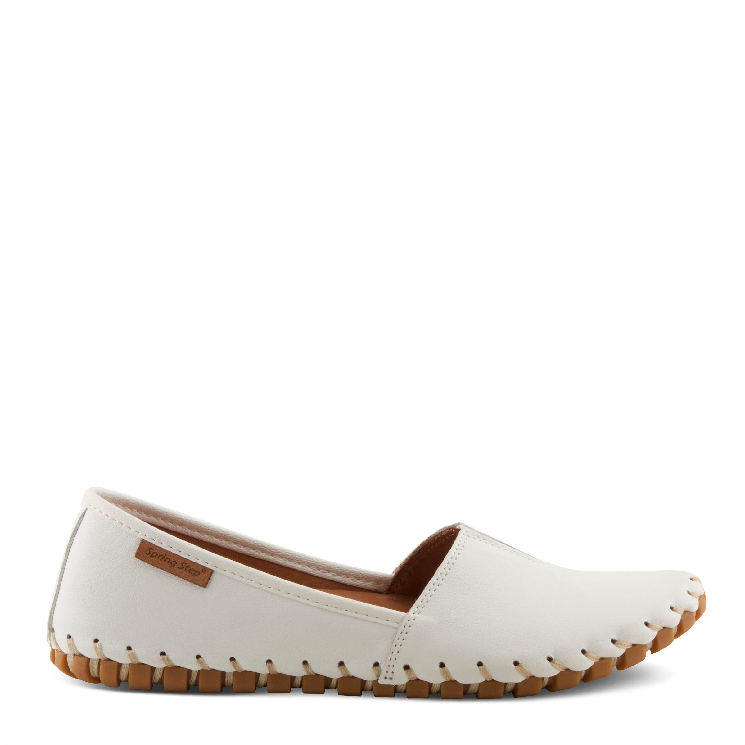Kathaleta Flat Shoes, WHITE, alternate image number 4