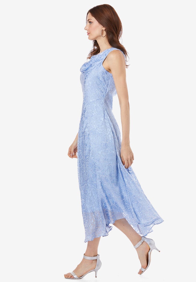 Sleeveless Burnout Gown, , alternate image number null