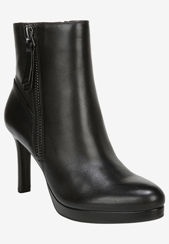 Tiana Bootie , BLACK LEATHER, hi-res image number 0