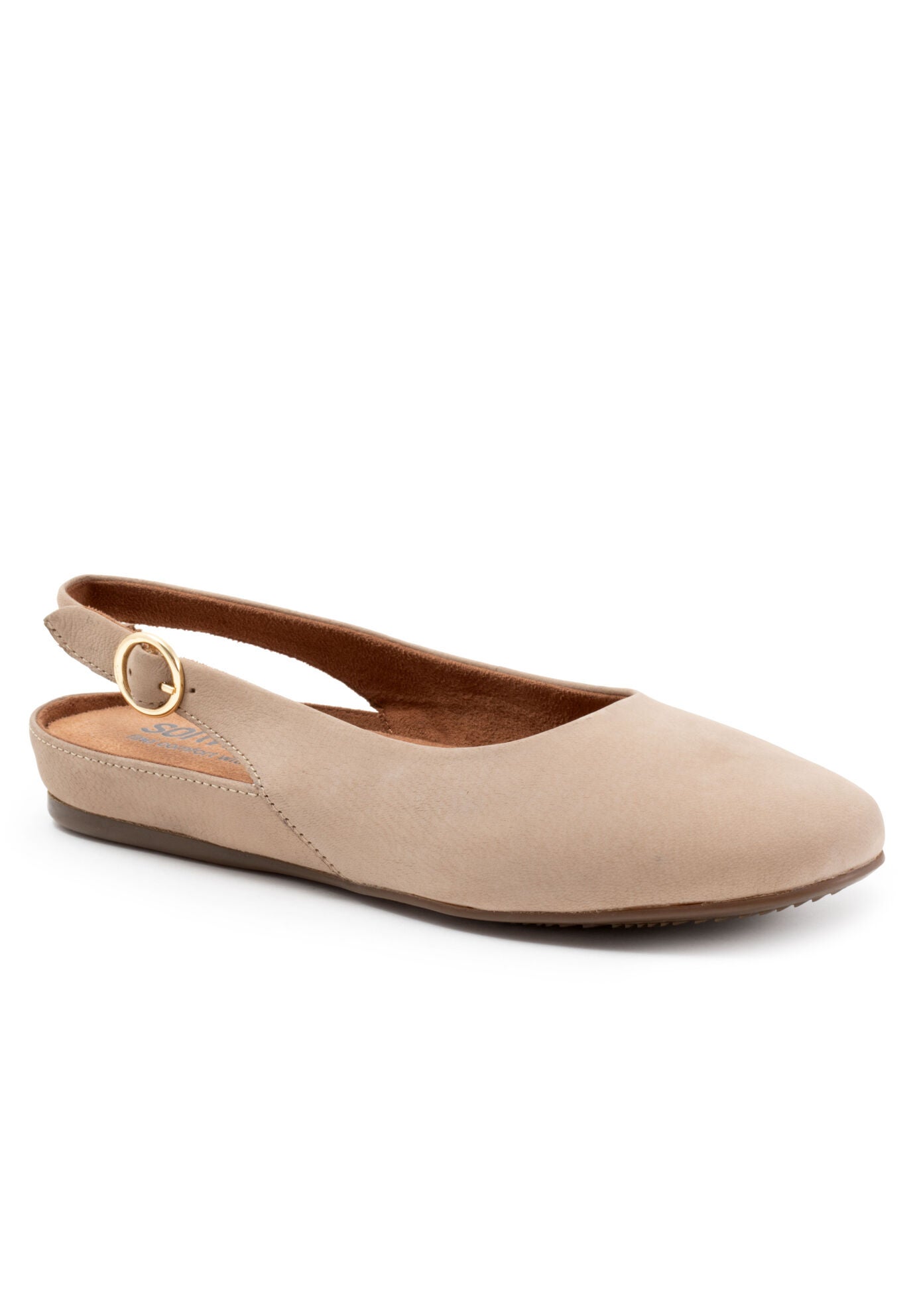 Sandy Adjustable Back Slip On Clog, STONE NUBUCK, hi-res image number 0