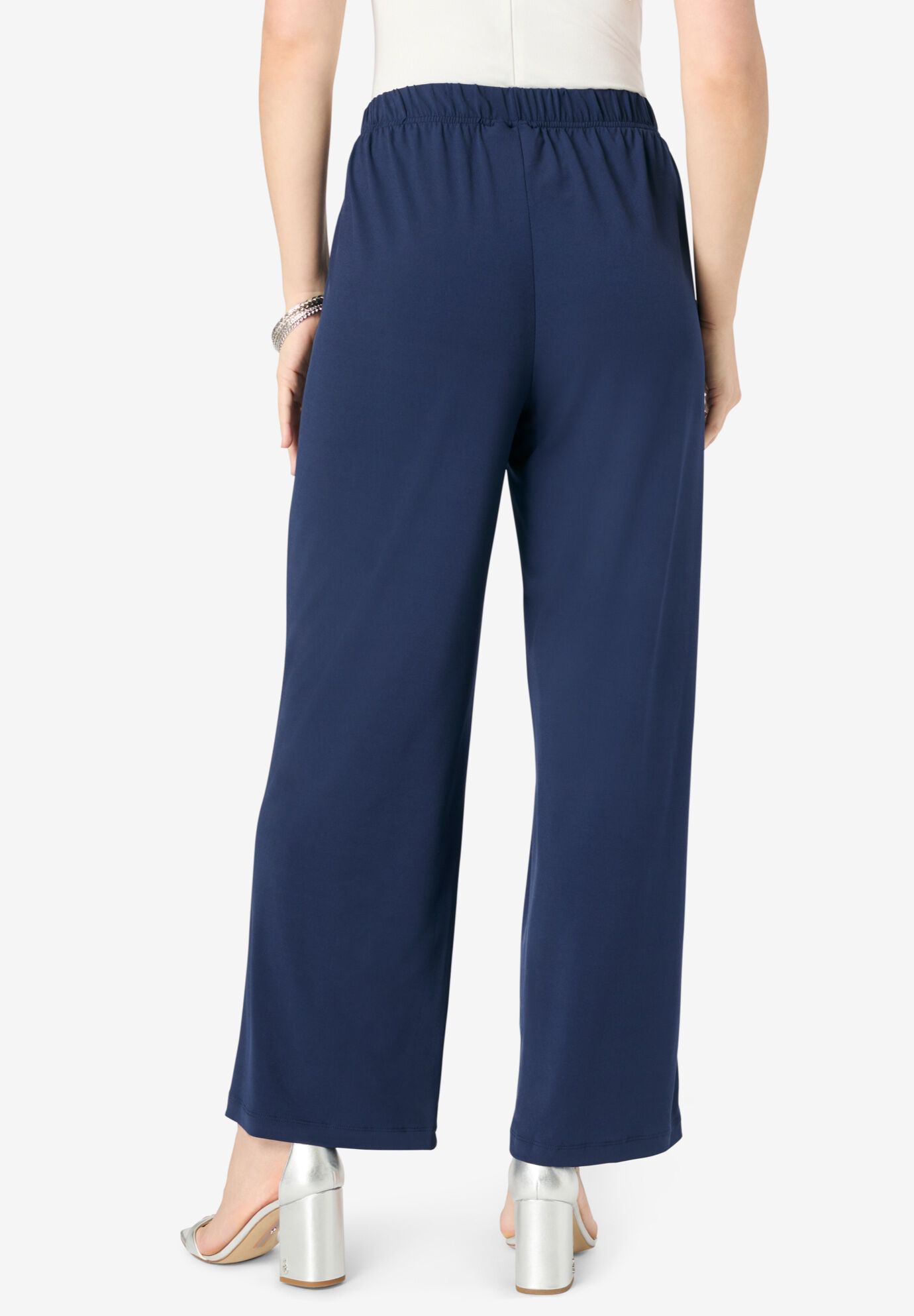 Ultrasmooth&reg; Fabric Cropped Pant, NAVY, on-hover image number 1