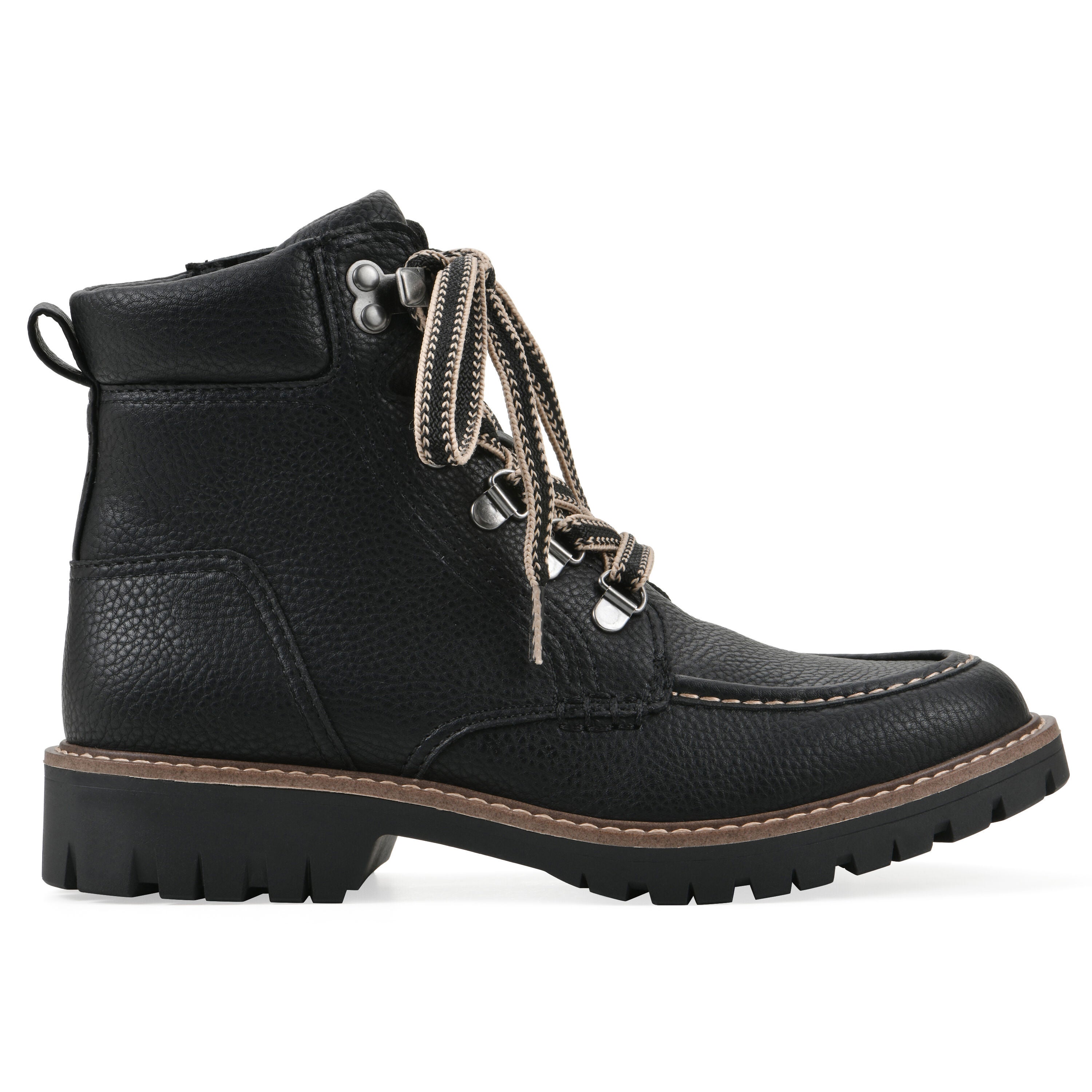 Parcels City Hiker Boot, BLACK PEBBLE SMOOTH, alternate image number 2