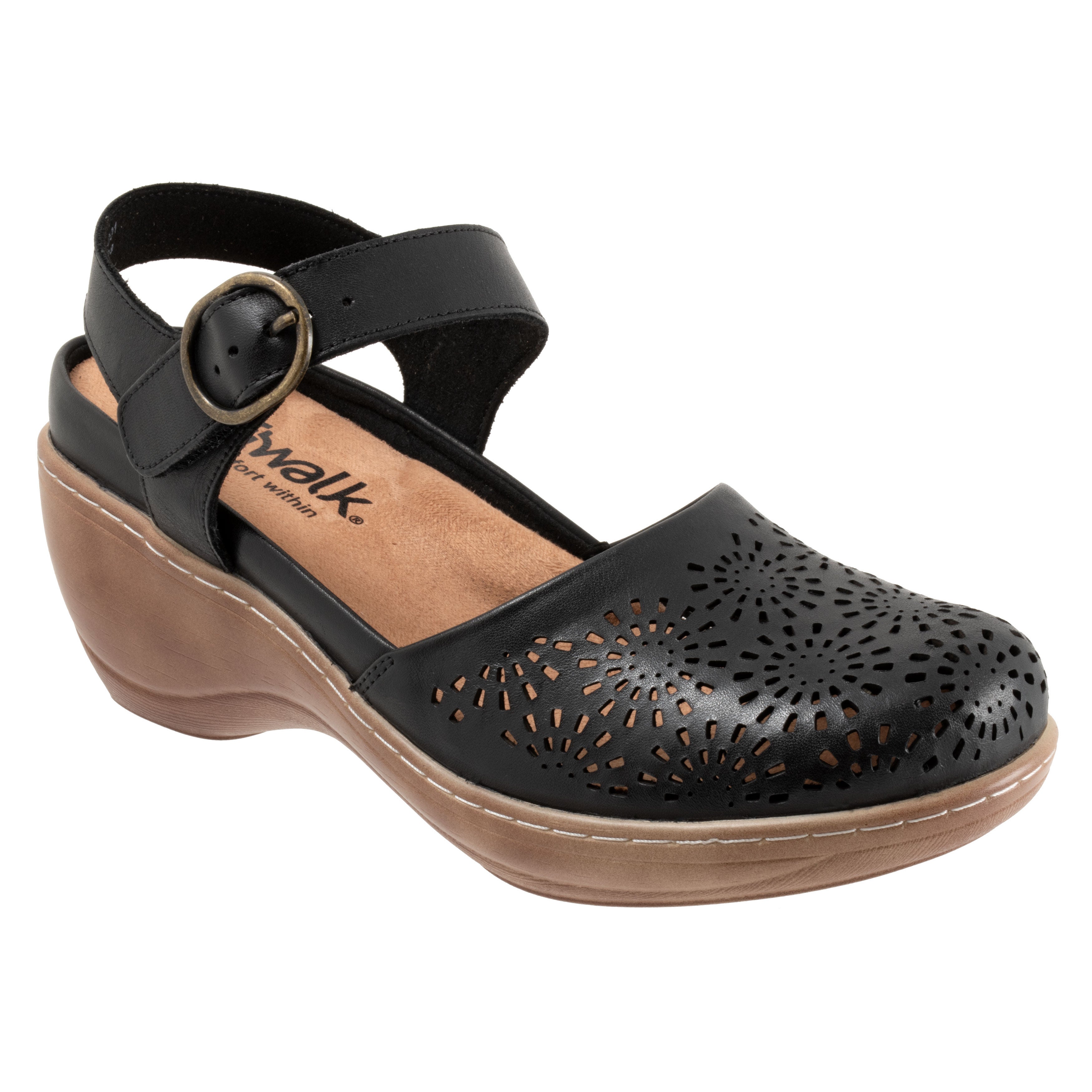 Mabelle Perf Clog, BLACK, hi-res image number 0