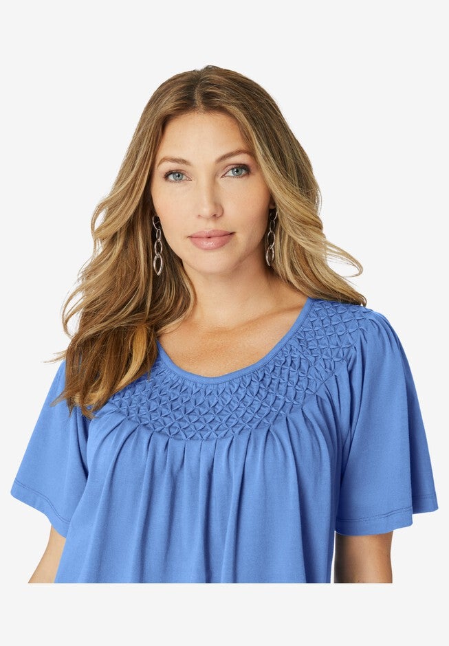 Smocked Tee, , alternate image number null