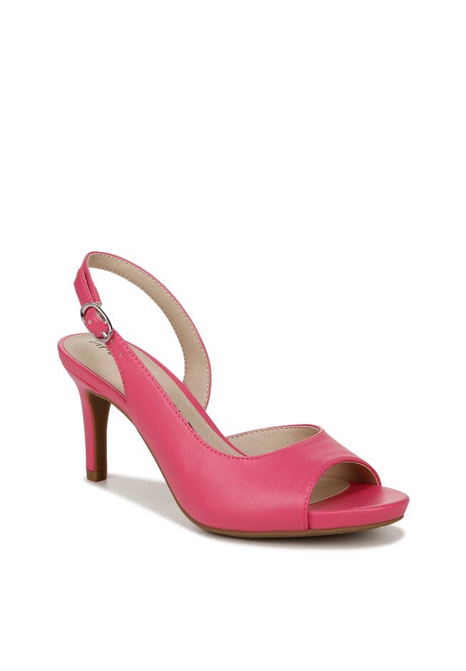 Teller 2 Sling Back Heel, PINK FAUX LEATHER, hi-res image number 0