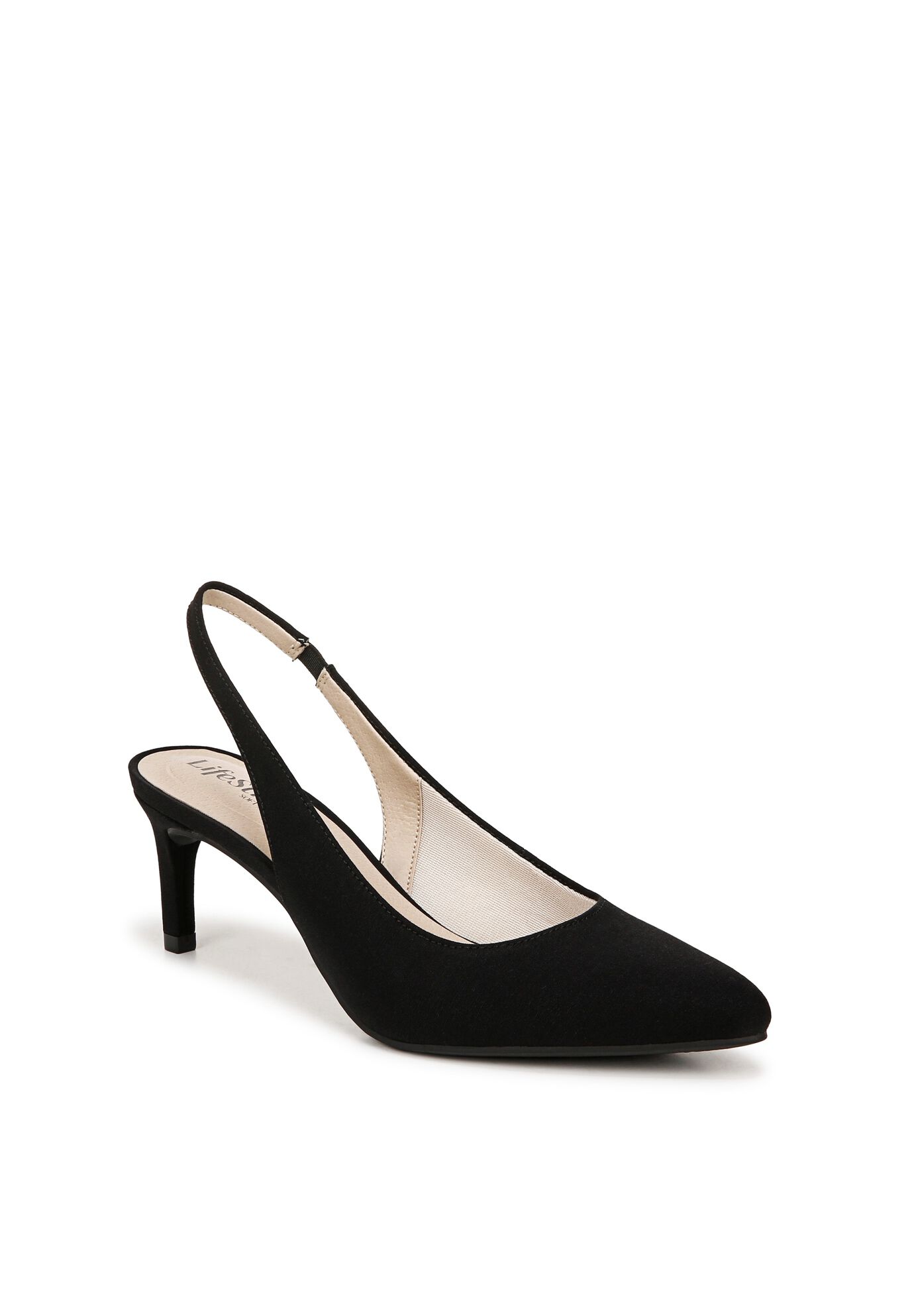 Annalise Slingback Heel, BLACK FABRIC, hi-res image number 0