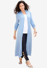 Fine Gauge Duster Cardigan, SOFT SKY, hi-res image number null