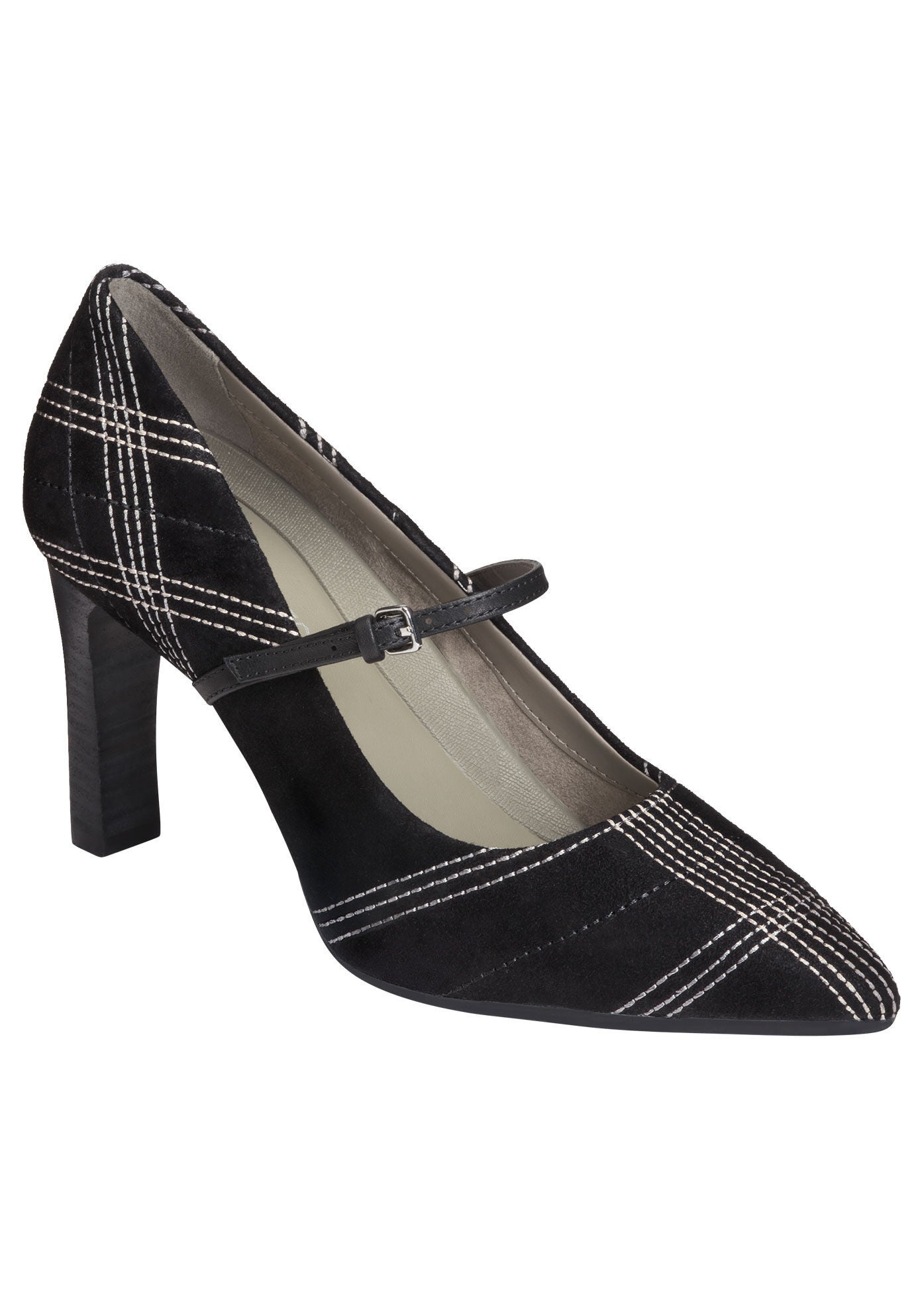 Tax Return Pumps by Aerosoles&reg;, BLACK SUEDE, hi-res image number 0