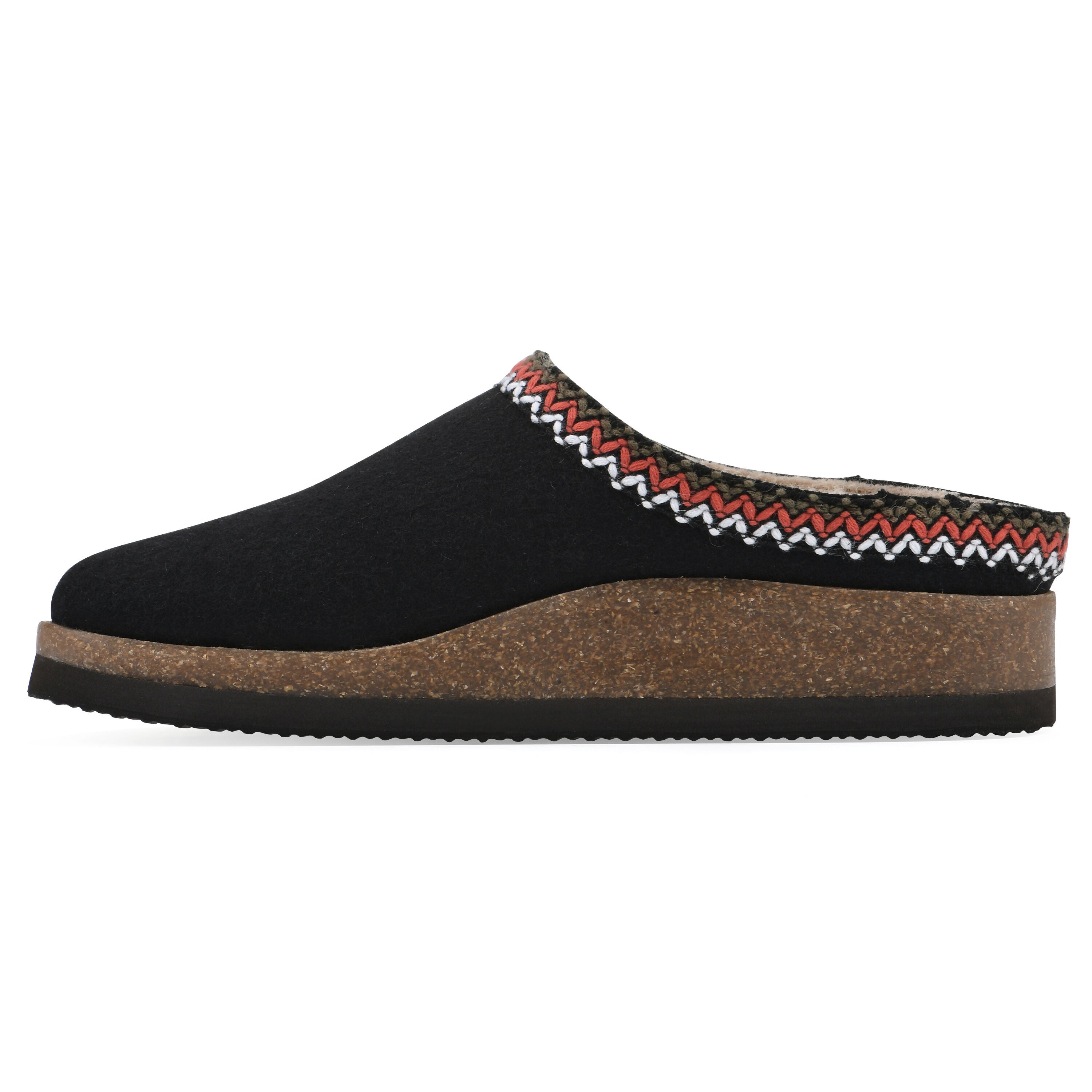 Bundle Up Footbeds Clog, BLACK FABRIC, alternate image number 3