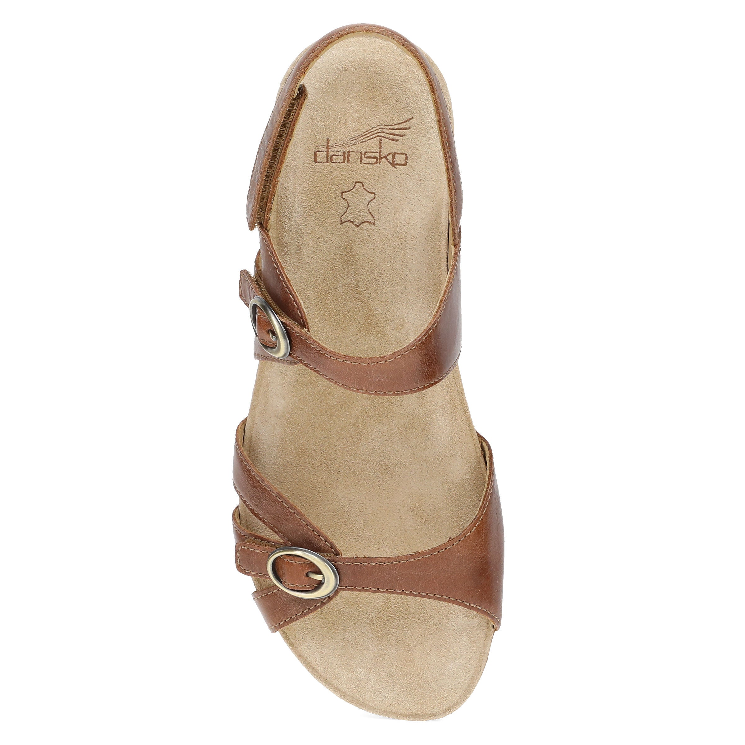 Ruthie Leather Sandal, TOFFEE, alternate image number 5