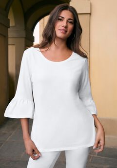 Plus Size Cotton Ultimate Bell Sleeve Tee