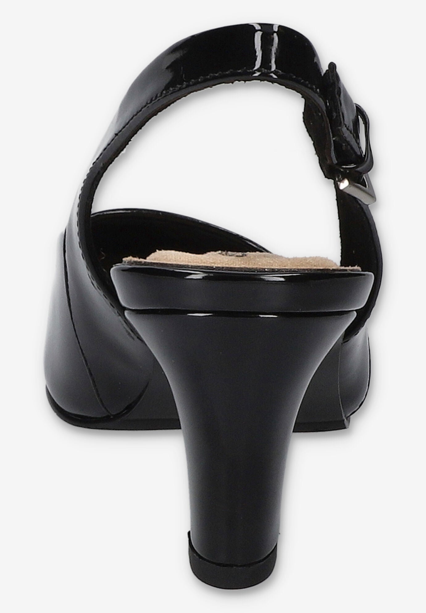 Ritsa Square Toe Slingback Pump, BLACK PATENT, alternate image number 3