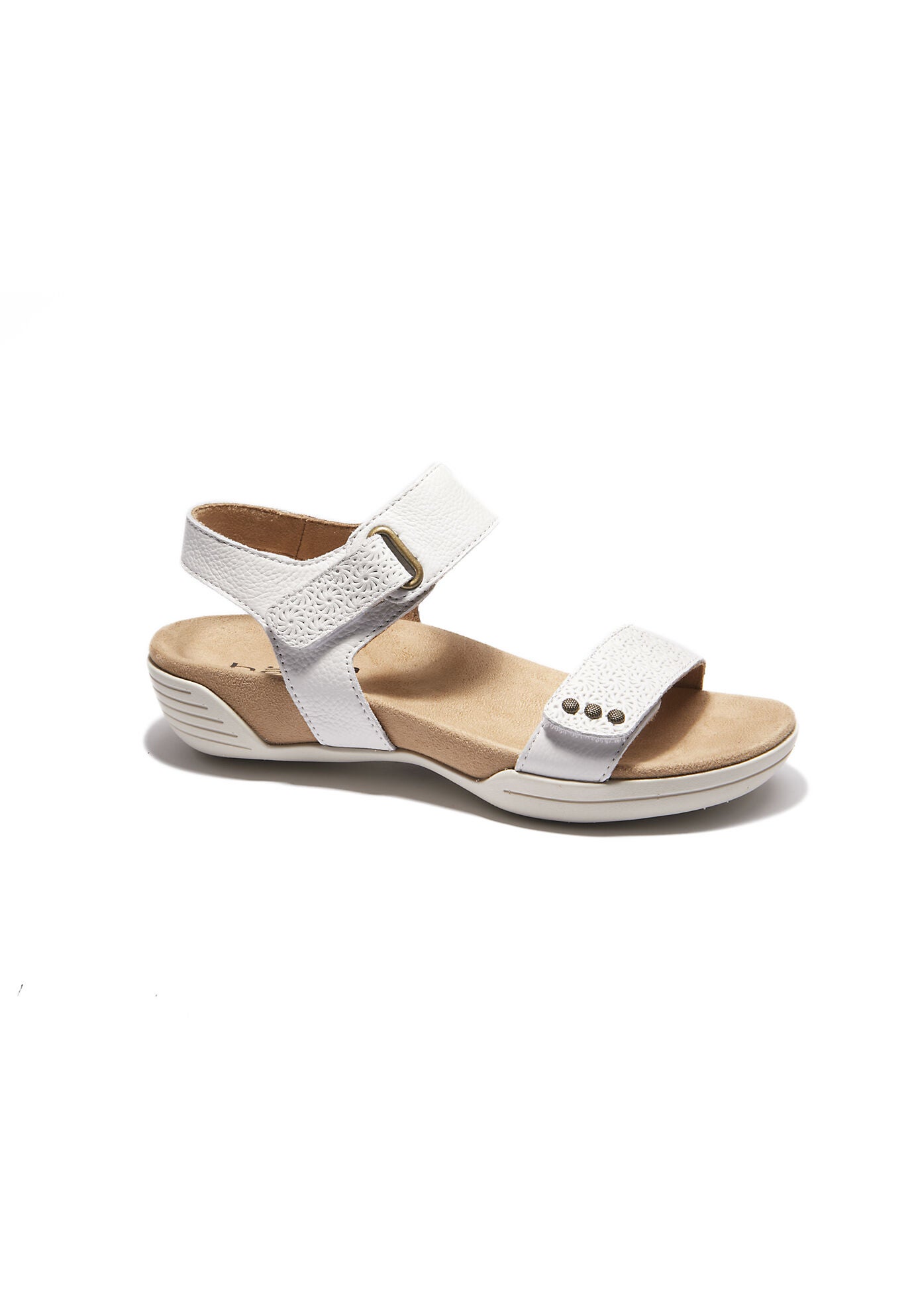 Dominica Sandal, WHITE EMBOSSED, hi-res image number 0