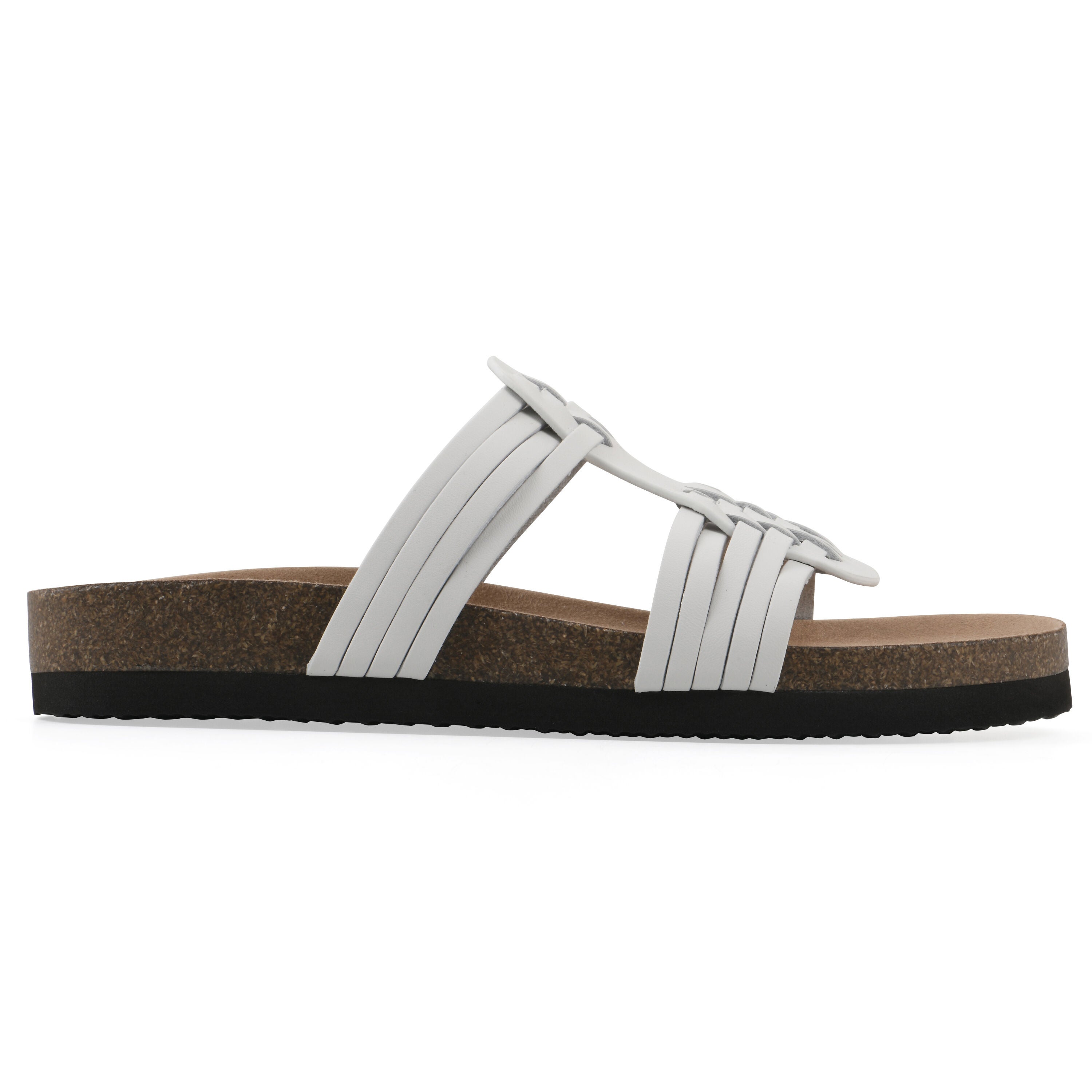 Halicore Footbeds Sandal, WHITE LEATHER, alternate image number 2