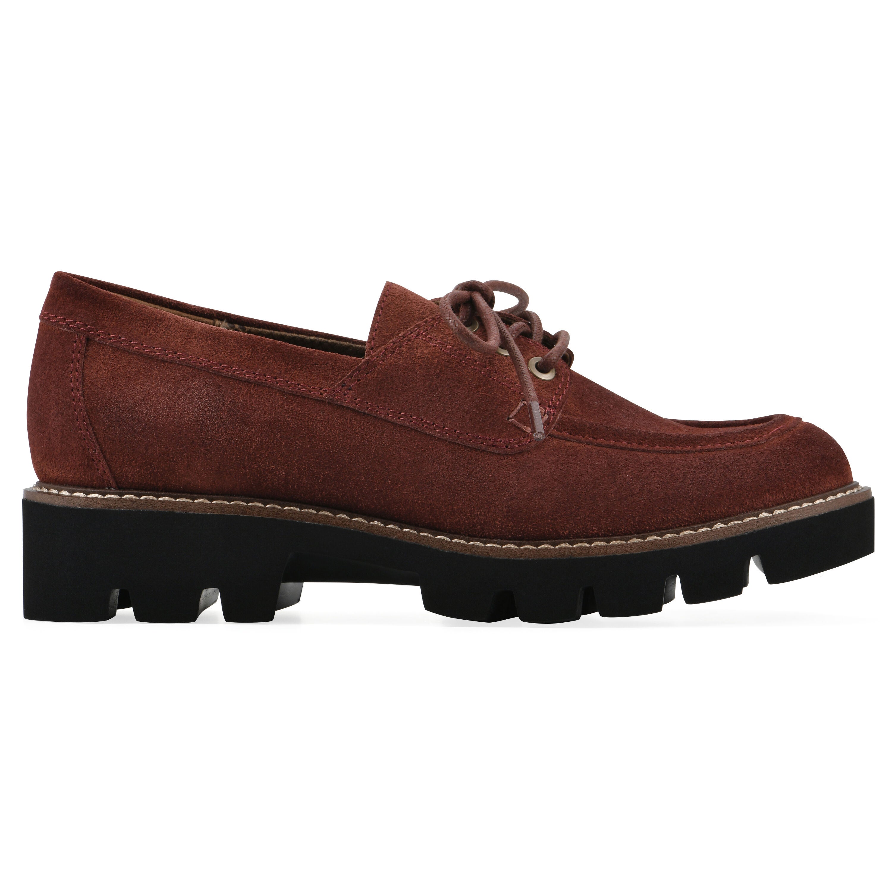 Gino Lug Sole Loafer, RUST SUEDE, alternate image number 2