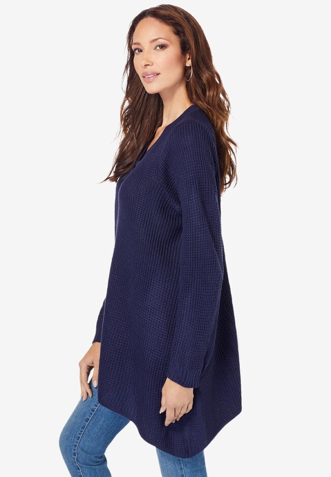 V-Neck Thermal Pullover, , alternate image number 2