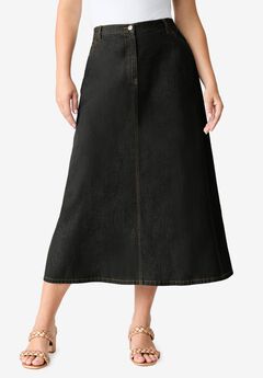 Plus Size Easy-Wear A-Line Skirt