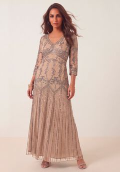 Plus Size Sequin Wrap Dresses