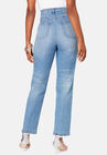 Floral Embroidered Straight-Leg Jean , , on-hover image number null