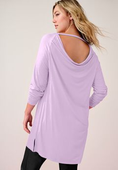 Draped Raglan Sleeve Top