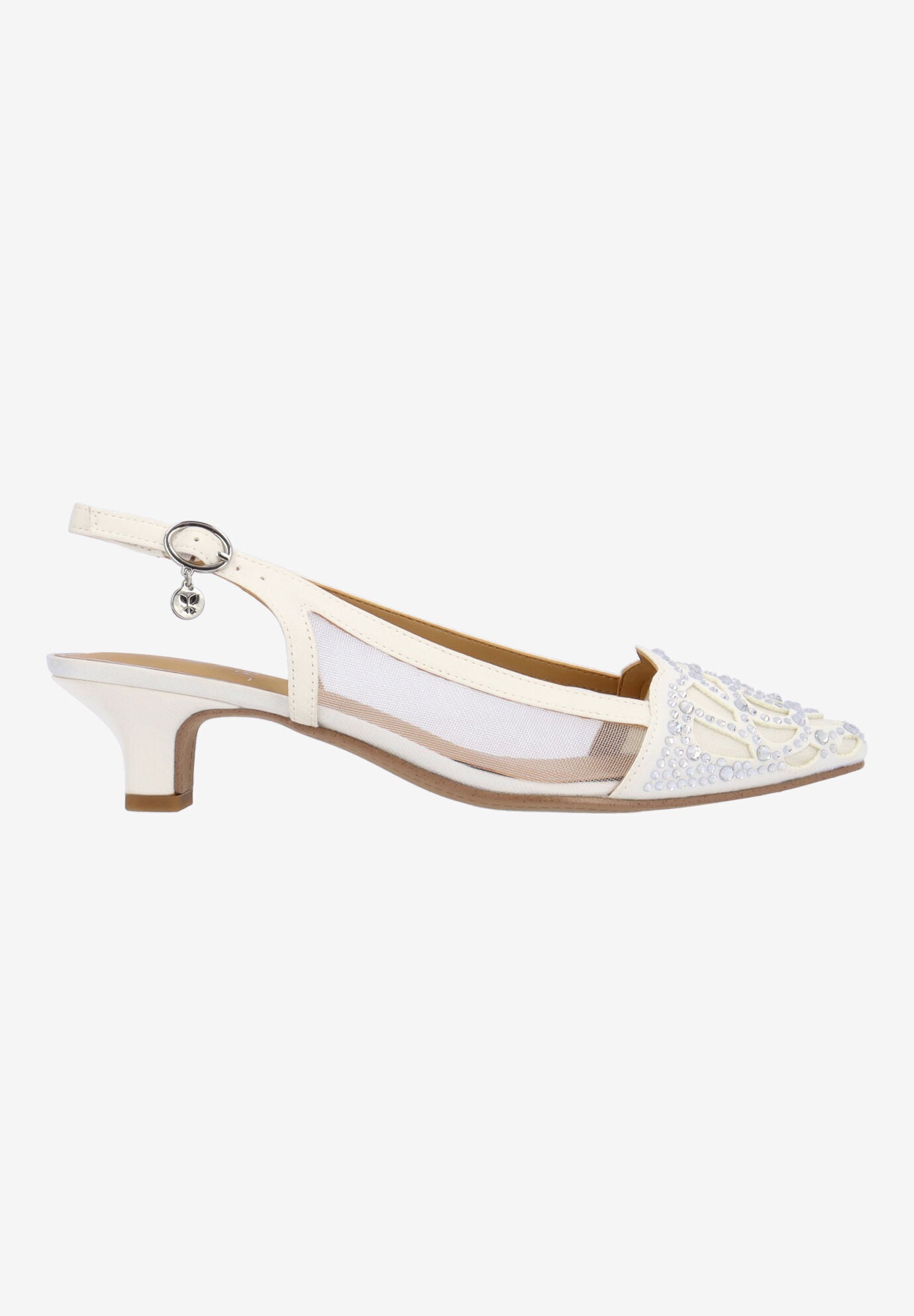 Elsinora Sling Back Pump, WHITE, alternate image number 3