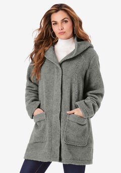Mid Weight Hooded Teddy Coat