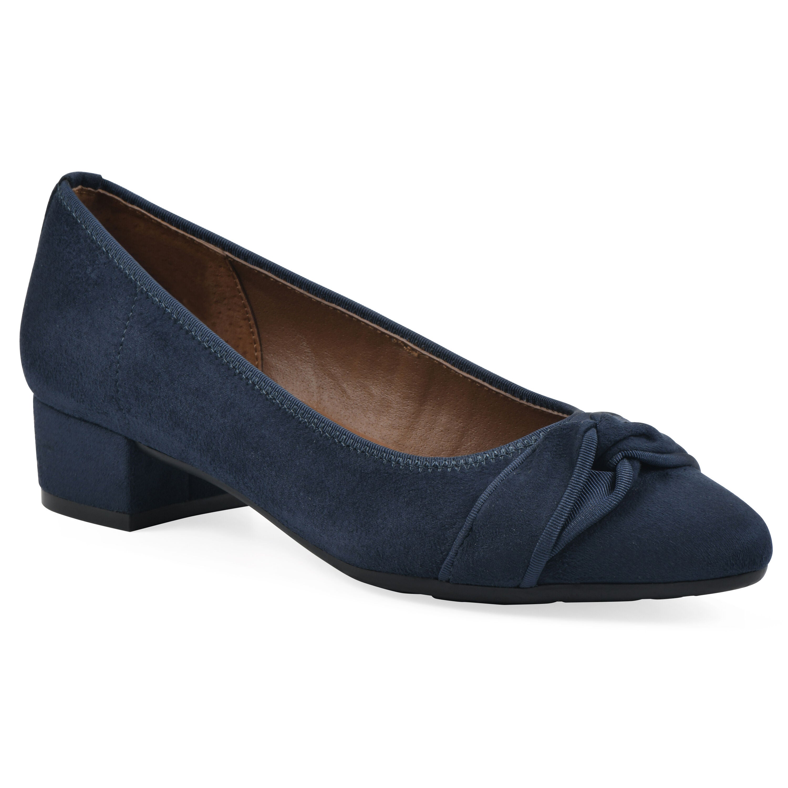 Bordeaux Low Block Heel, NAVY FABRIC, hi-res image number 0