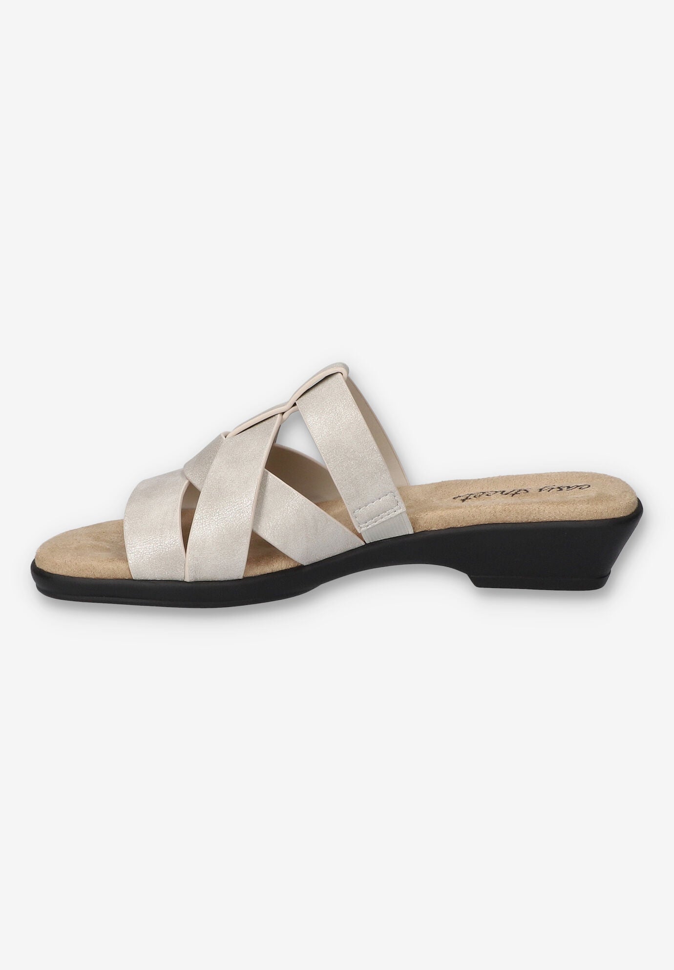 Lakeport Comfort Slide Sandal, SILVER, alternate image number 4