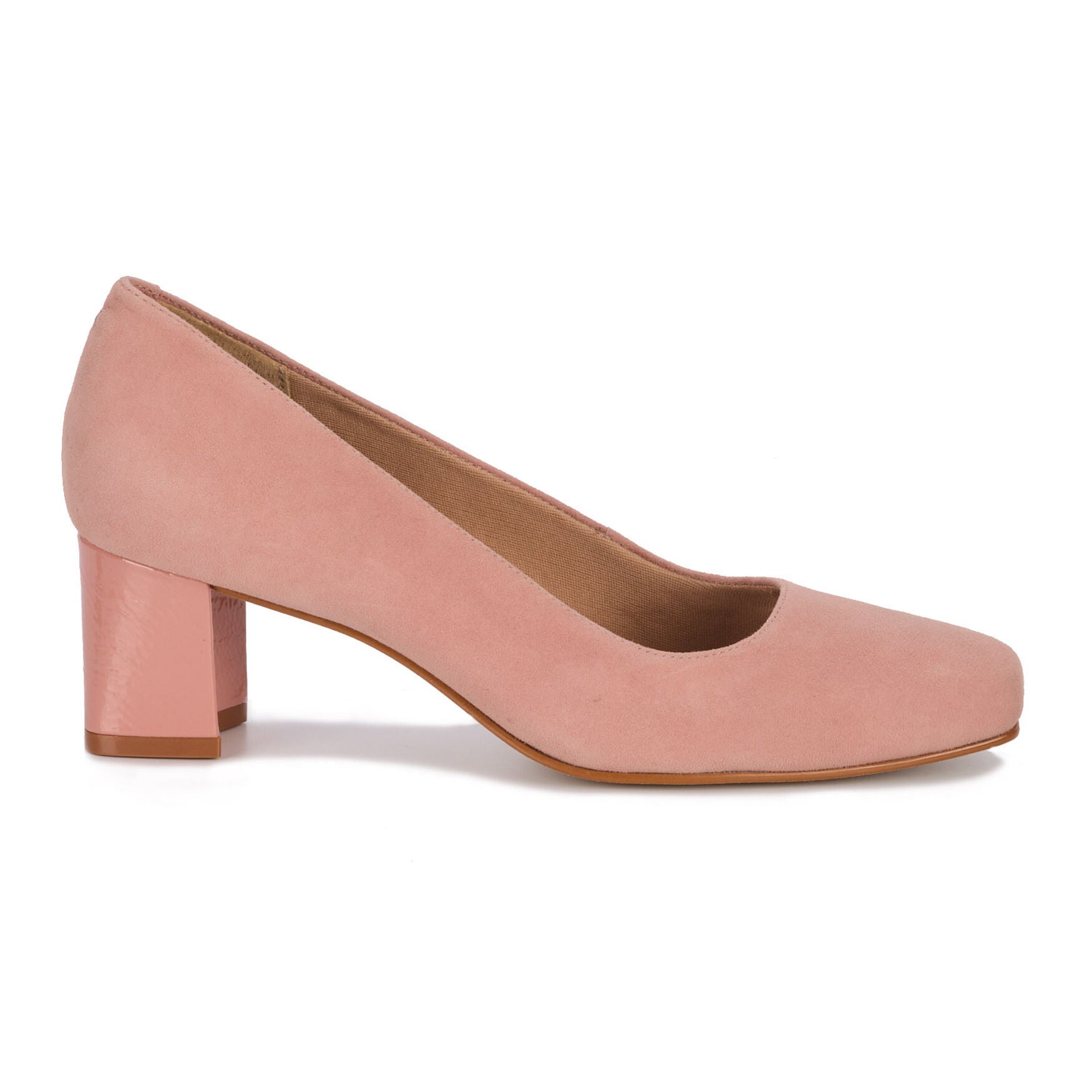 Meredith Square Toe Suede Pump, ROSEWOOD KID SUEDE, alternate image number 2