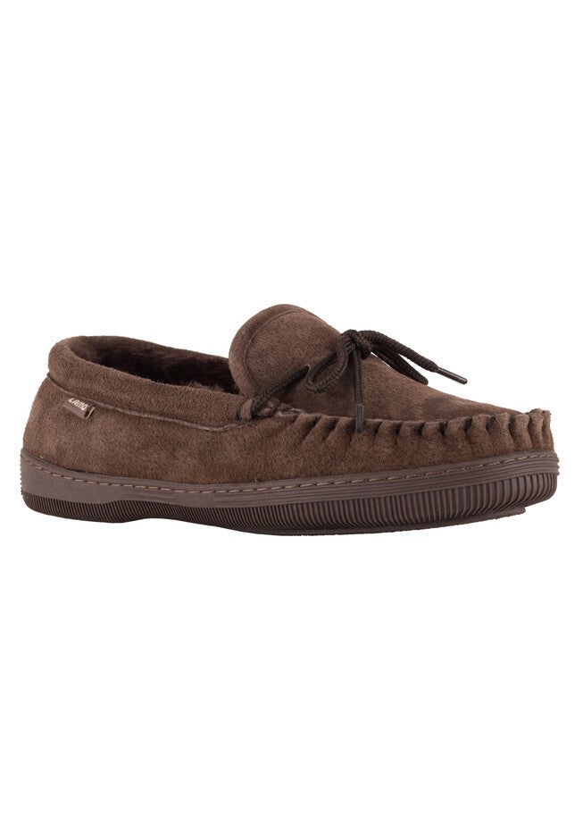 Ladies Moc Slippers, CHOCOLATE, hi-res image number null