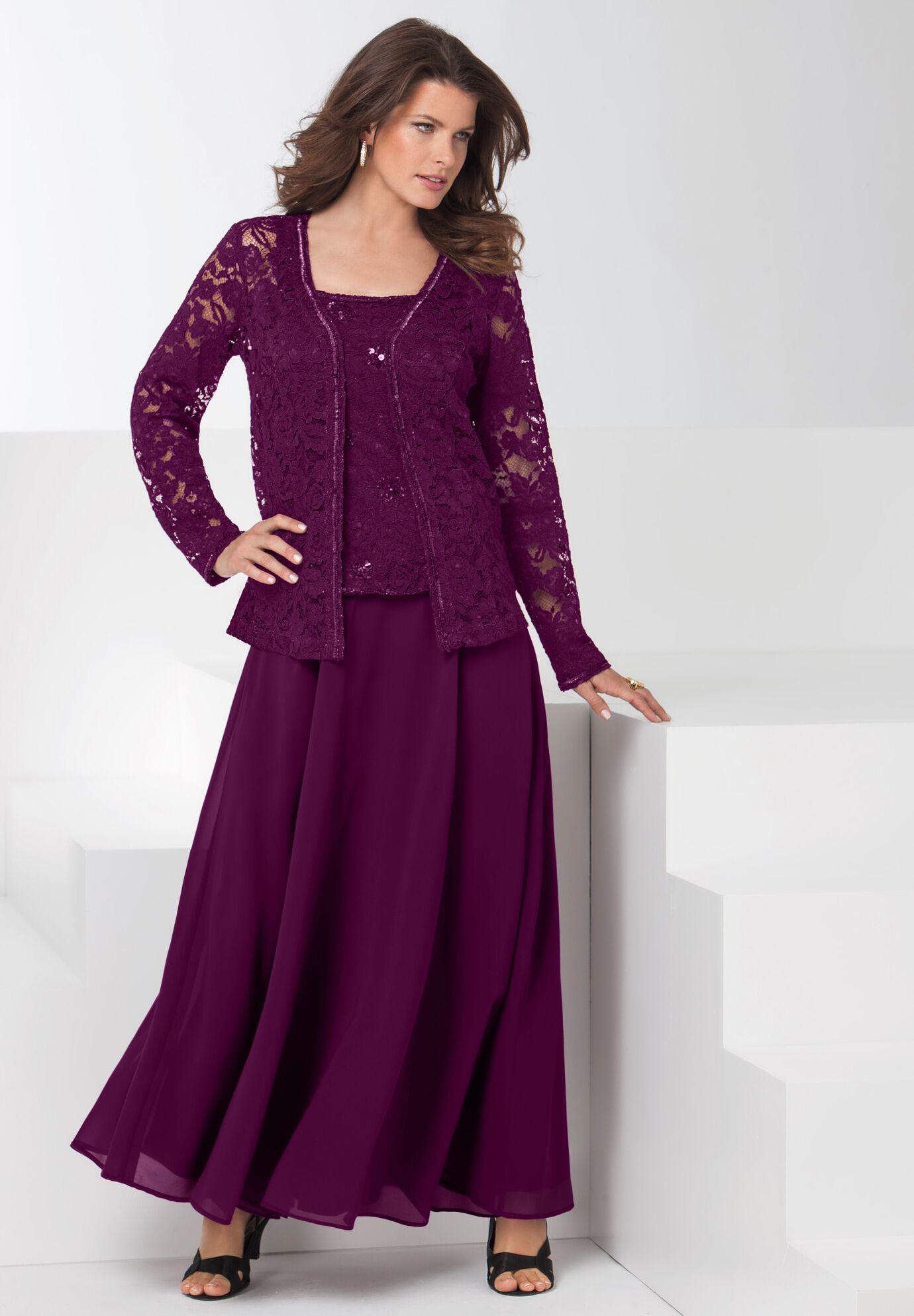 Beaded sales jacket dress
