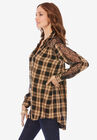 Lace Plaid Big Shirt, , alternate image number null