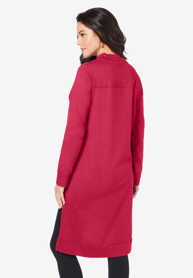 High Low Mockneck Ultimate Tunic, , on-hover image number 1