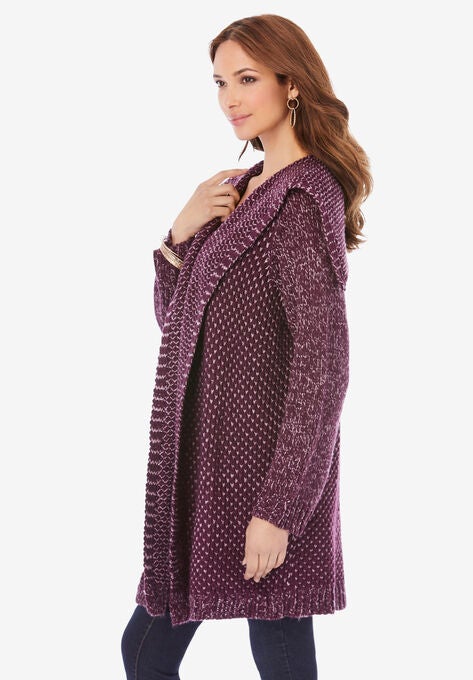 Chunky Tweed Cardigan, , alternate image number null