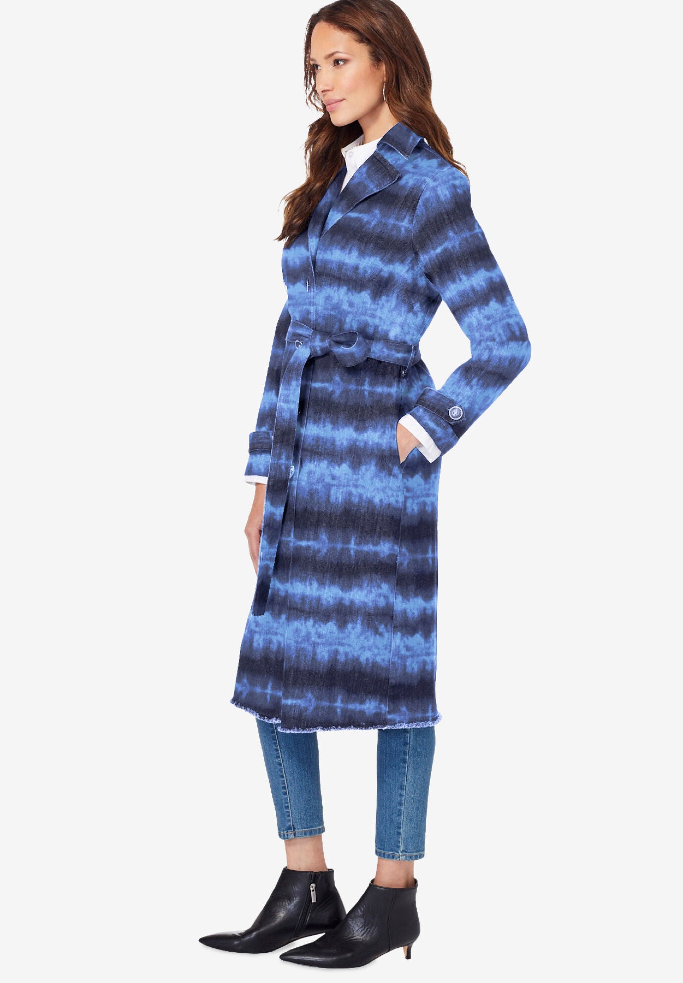 denim trench coat womens