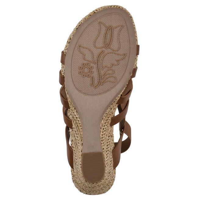 Ataps Wedge Sandal, DARK TAN SMOOTH, alternate image number 5