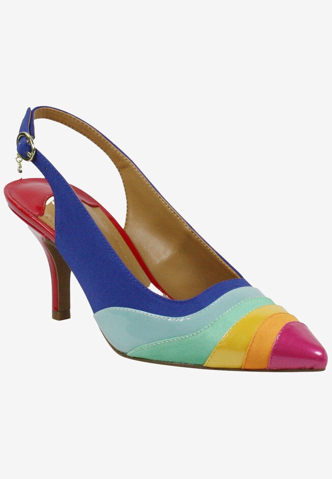 Harra Slingback, MULTI PATENT GROSGRAIN, hi-res image number null