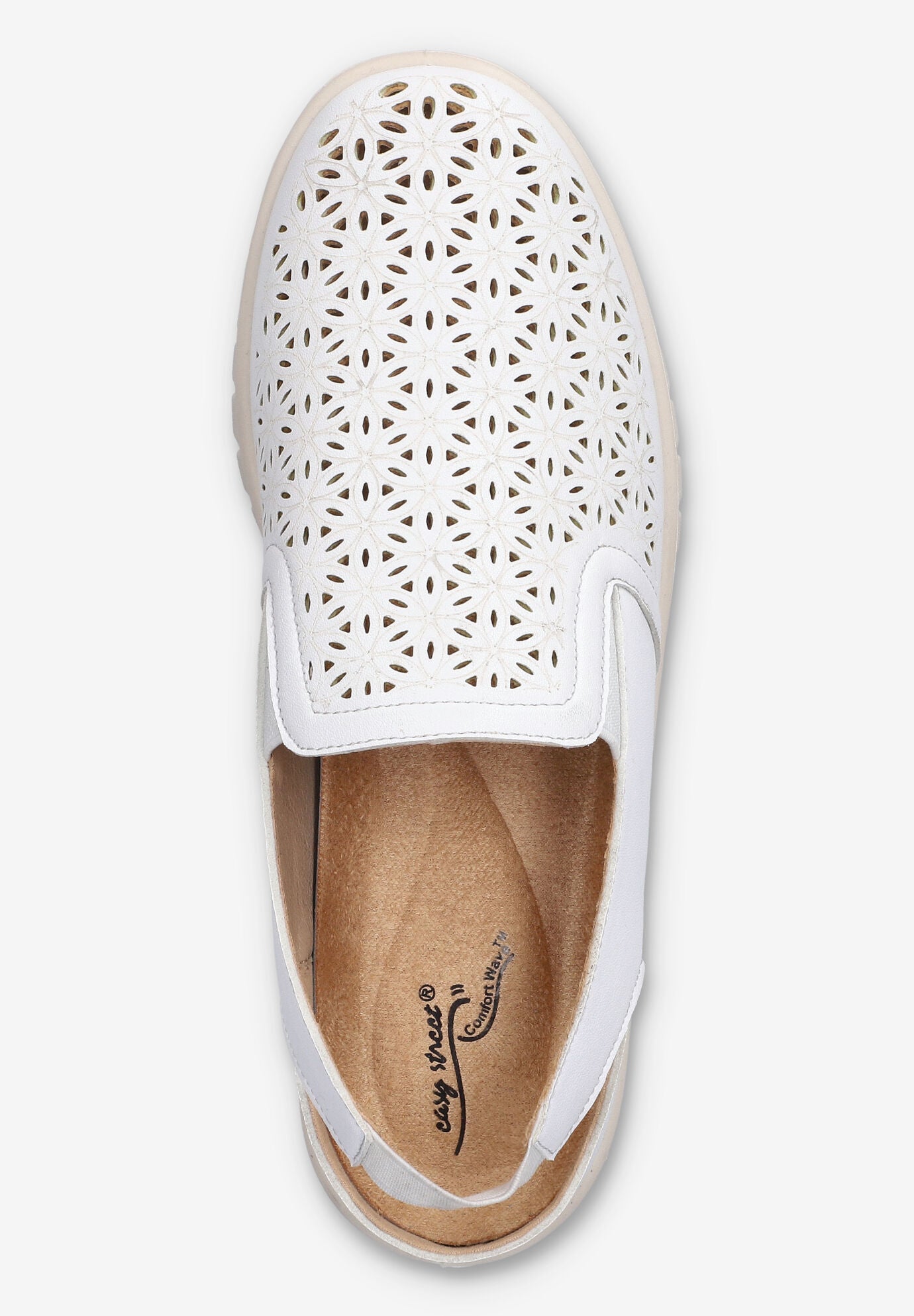 Petal Comfort Wedge, WHITE, alternate image number 6