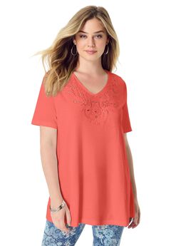 Eyelet Swing Tee