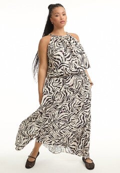 Pull-On Flowy Maxi Skirt