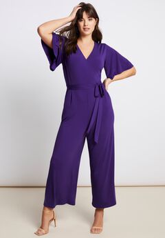 Plus Size Wide Leg Pant Suits