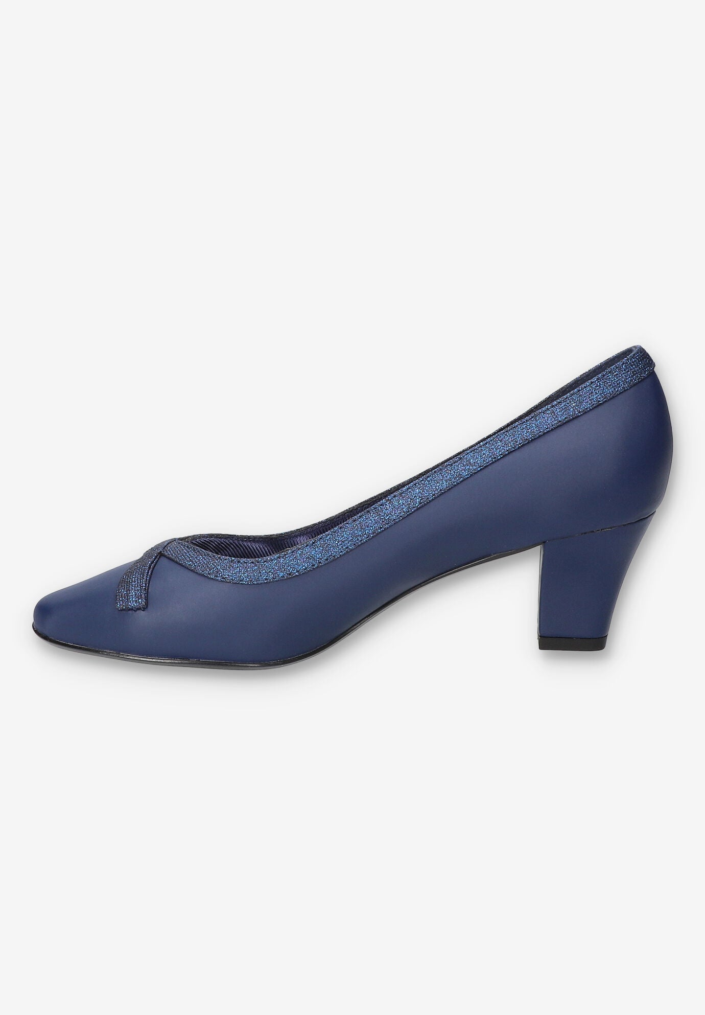 Kata Pump, NAVY SATIN, alternate image number 4