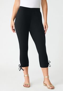 Lace-Up Capri Leggings