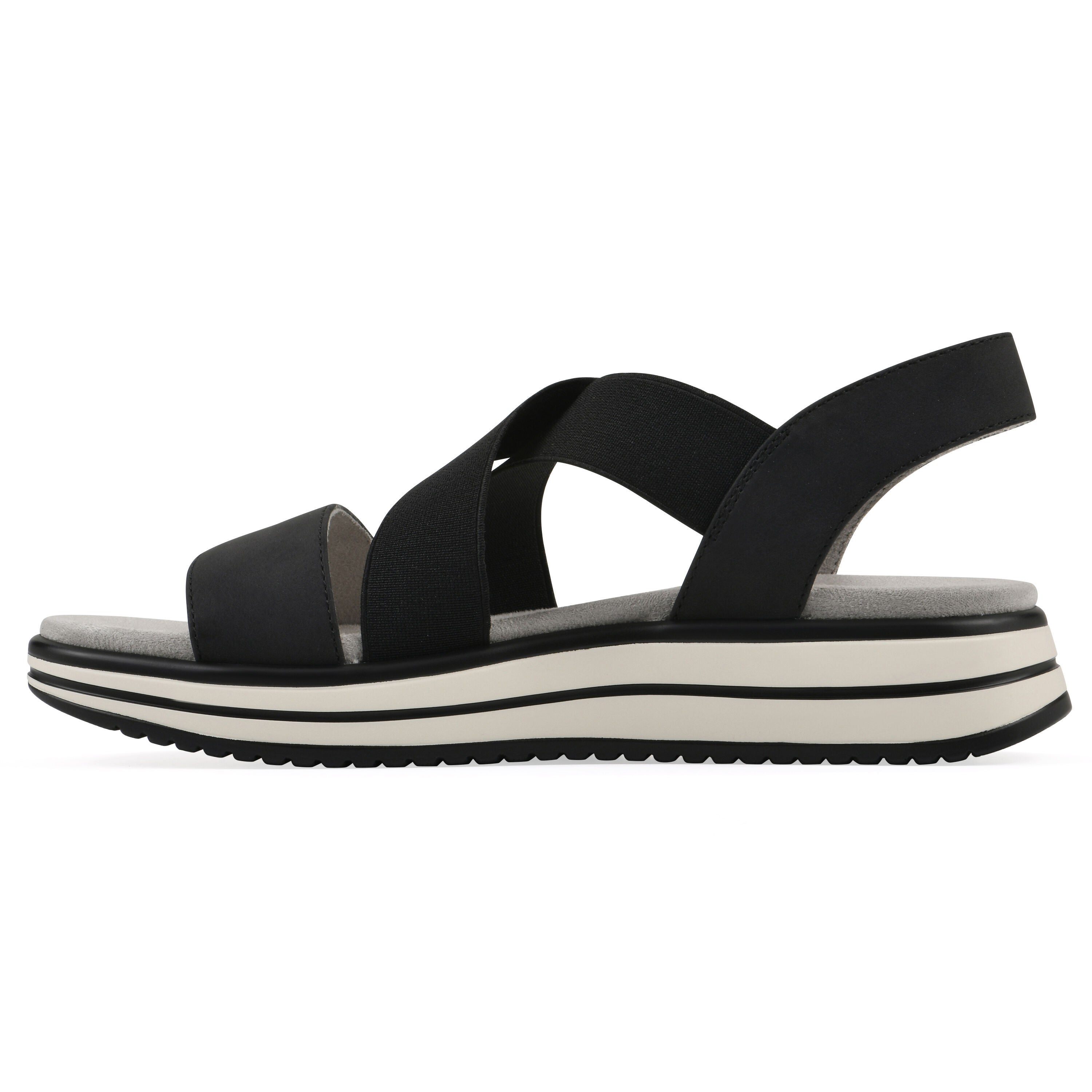 Hapley Athleisure Sandal, BLACK NUBUCK, alternate image number 3