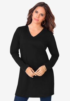 Ultimate Long Sleeve V Neck Tunic