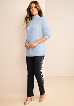 Eyelash Mockneck Sweater